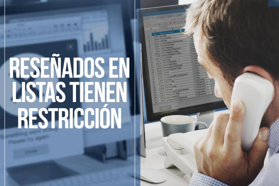 Cámaras de comercio pueden negar datos a reseñados en listas. Imagen Rawpixel